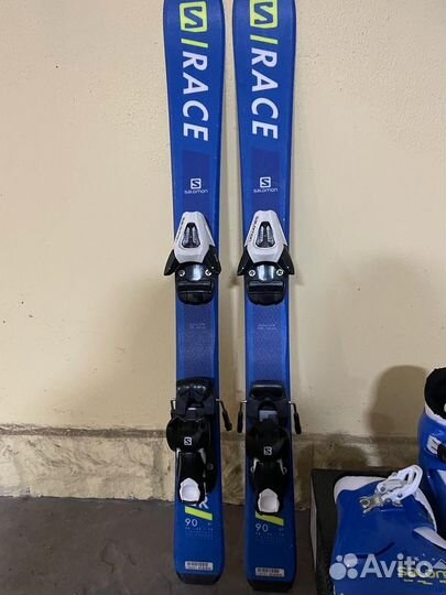 Горные лыжи+ботинки Salomon S/Race