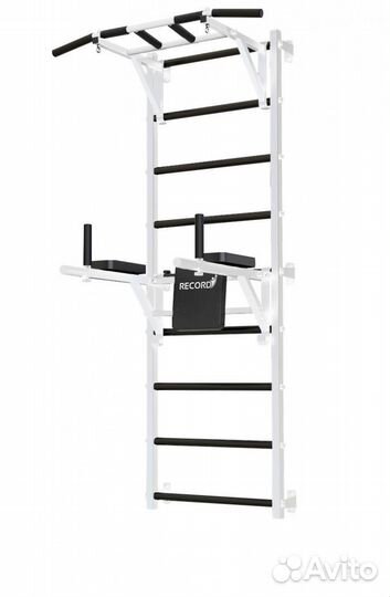 Шведская стенка Рекорд X2 без опоры на пол, белая