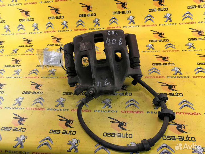 Суппорт тормозной передний левый peugeot 406