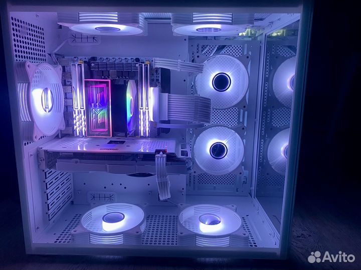 Игровой компьютер в белой сборке rtx3060 12gb