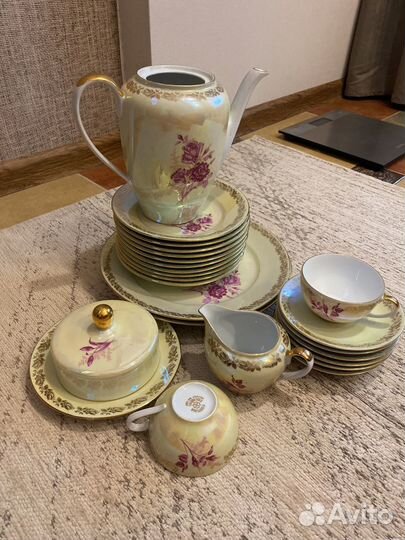 Чайный сервиз гдр Fortuna.неполеый