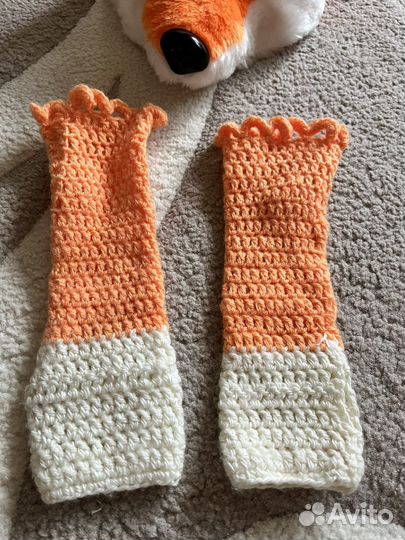 Костюм лисы (головной убор и перчатки длинные)