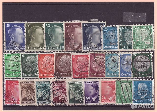 Марки. Германия. 1933-1945 гг. 26 шт