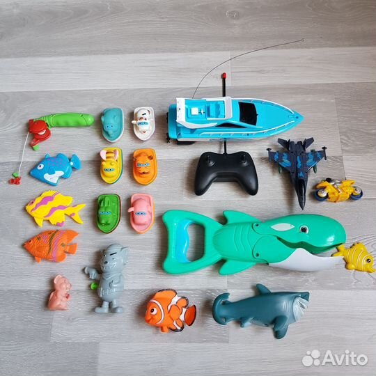 Игрушки пакетом для ванной