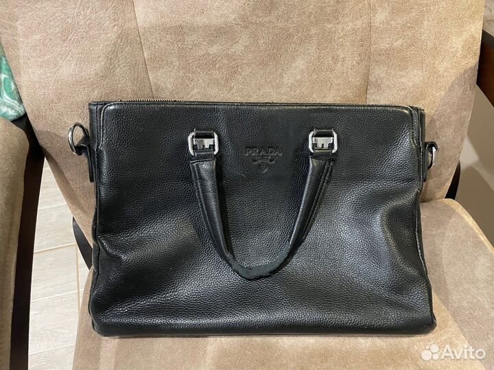 Сумка кожаная для ноутбука