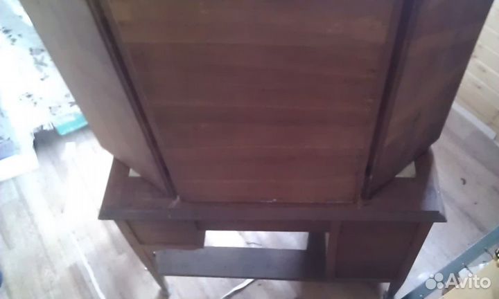 Старинный трюмо трельяж, дуб. Антиквариат