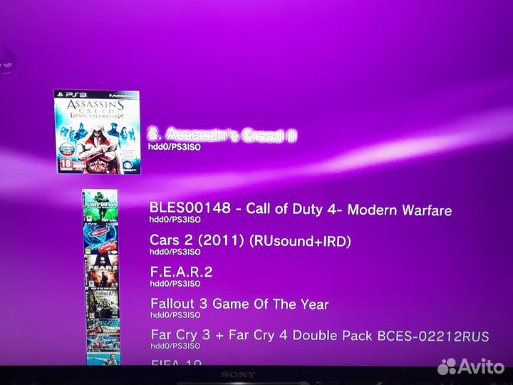 Sony playstation 3 super slim 250gb прошитая 26игр