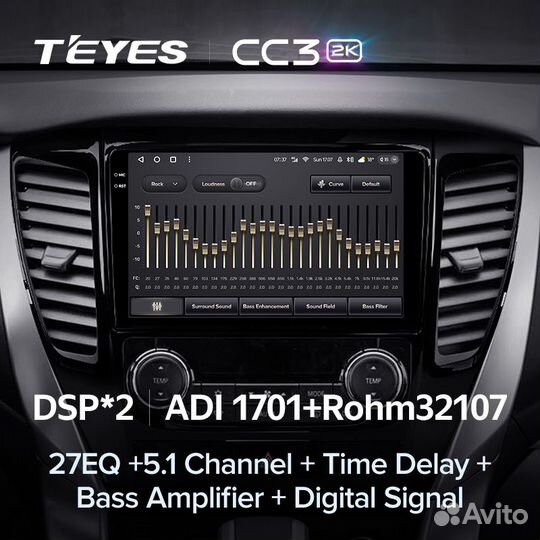 Магнитола Teyes CC3 2K 3/32 Mitsubishi PajeroSport