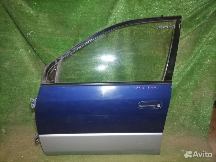 Дверь передняя левая Toyota Ipsum SXM10 Пустая
