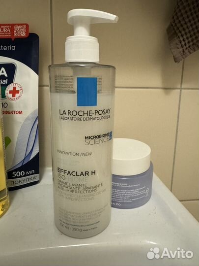 Крем-гель очищающий la roche posay h iso-biome