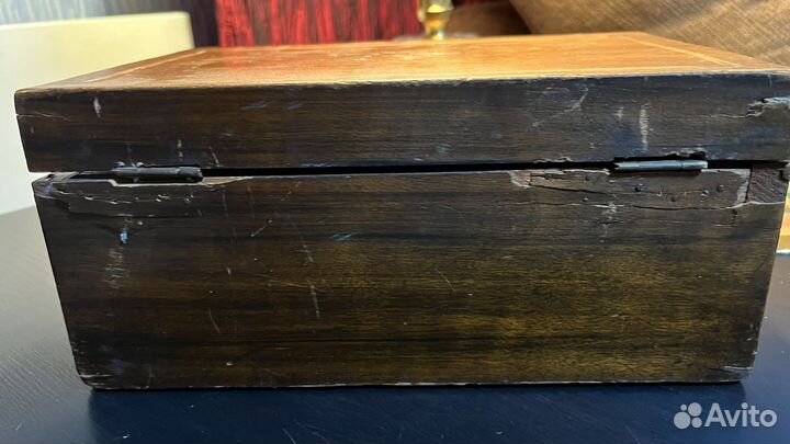 Шкатулка деревянная старинная