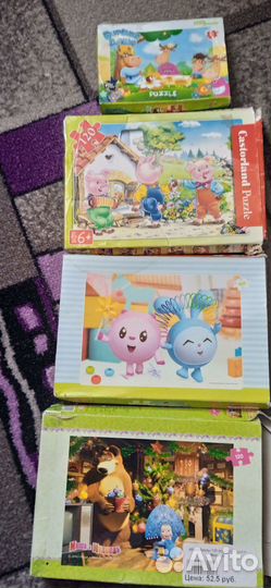 Пазлы для девочек 3+, 5+, 6+