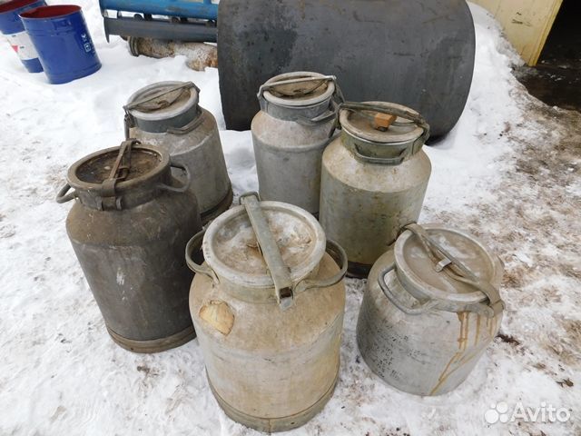 Алюминиевые. молочные фляги СССР 20-и 40 л.качеств
