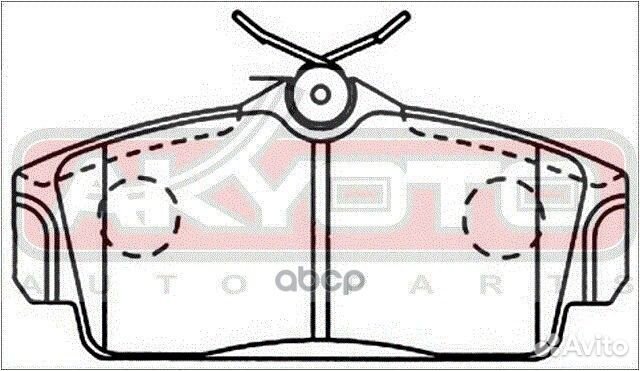 Колодки тормозные дисковые передние AKD-1266 AK