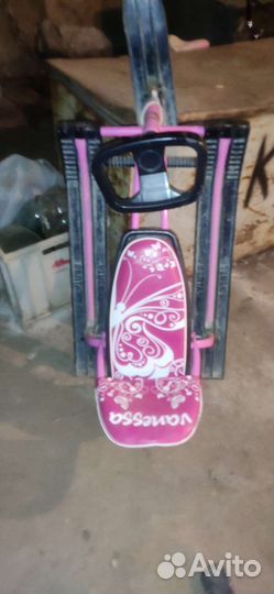 Детский снегокат со спинкой