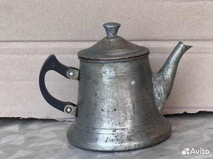 Заварочный чайник СССР, мельхиор, антиквариат