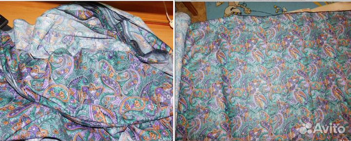 Ткань лоскут Ситец х/б материал Нитки Гипюр СССР