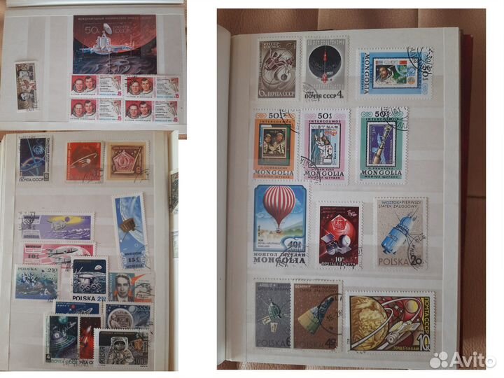 Почтовые марки Куба, Монголия, СССР