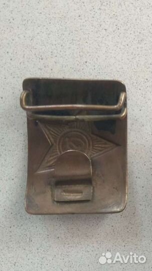 Бляха латунная солдатская СССР