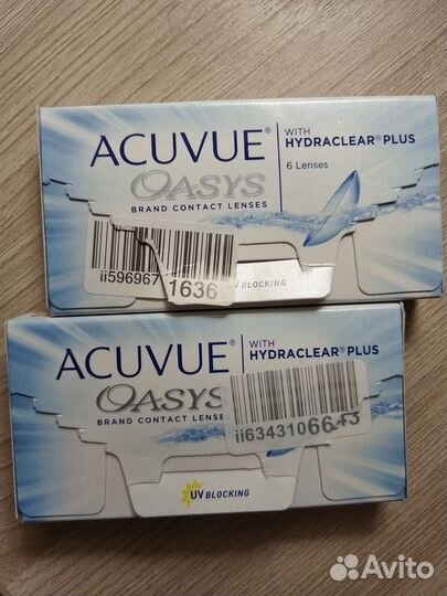 Линзы контактные acuvue oasys двухнедельные -5.00