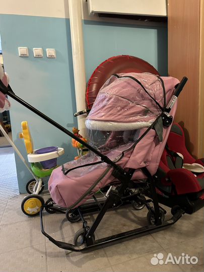 Детские санки коляска