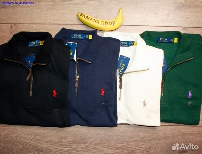 Polo Ralph Lauren джемпер полузамок черный (Арт.18066)