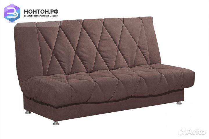 Диван книжка Сити-1 коричневый