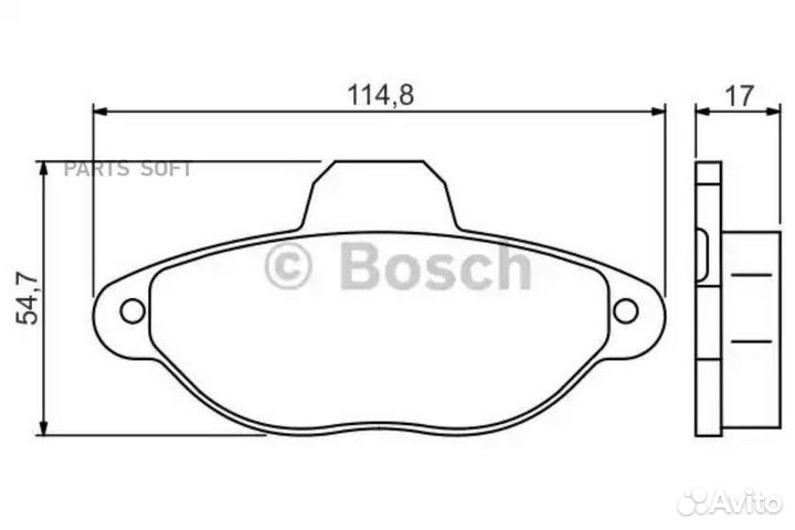 Bosch 0986495255 Колодки торм