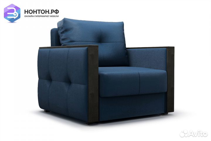 Кресло еврокнижка Инсайд темно-синее