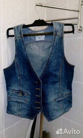 Желетки джинсовые, 42-44-46