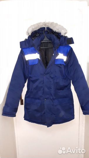 Новая куртка зимняя мужская рабочая с капюшоном