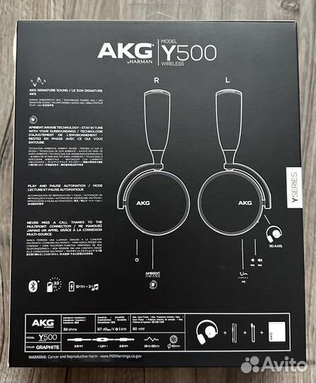 Наушники AKG Y500 wireless (черные)