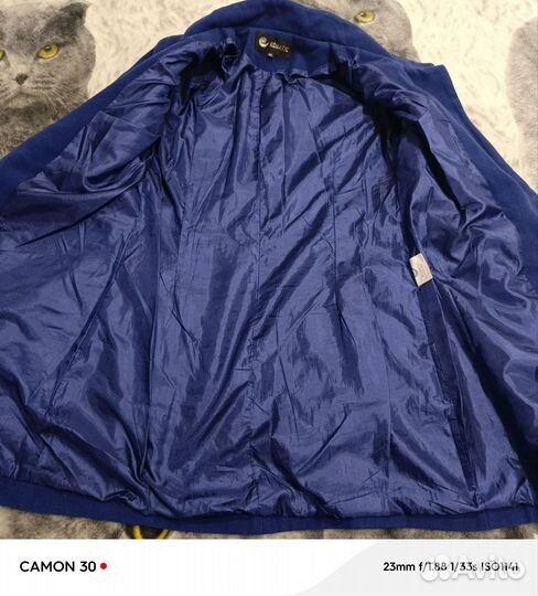 Пальто женское 46 размер синее