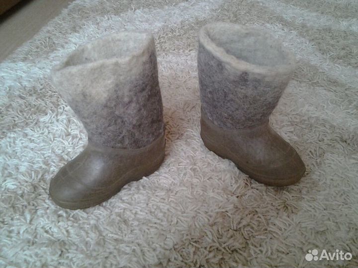 Валенки с галошами