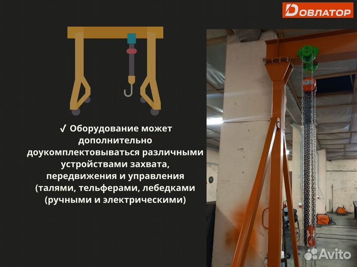 Кран козловой мпу перегрузочный усиленный