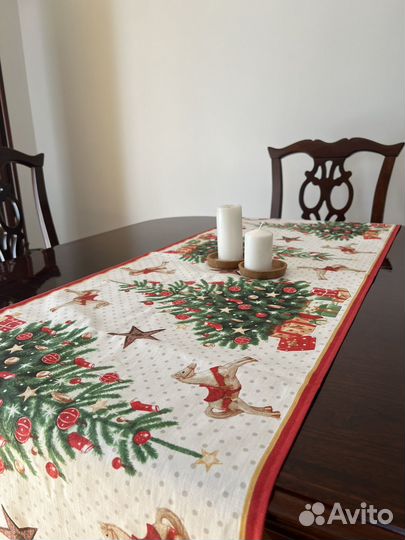 Дорожка новогодняя на стол скатерть