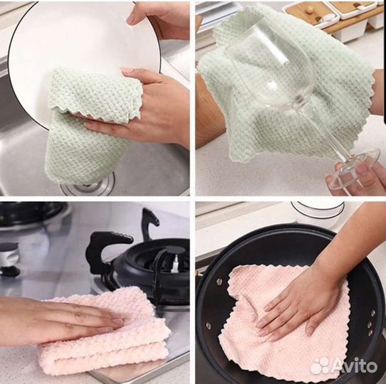 Полотенца из микрофибры комплект 5шт