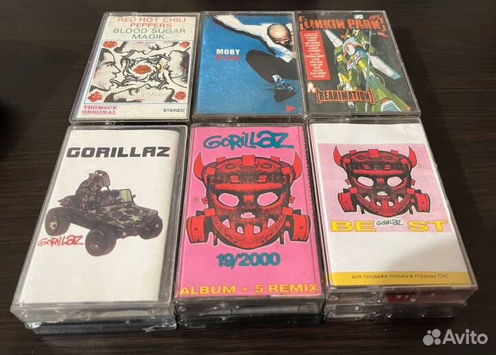 Аудиокассеты Radiohead Nirvana Linkin Park и тд
