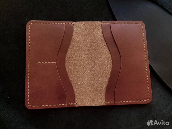 Обллжка на паспорт из натуральной кожи