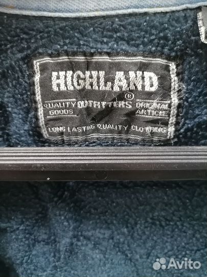 Рубашка джинсовая на флисе Highland M