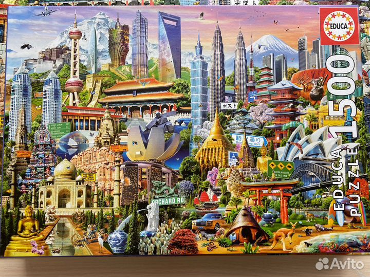 Пазлы 1500 элементов. Достопримечательности Азии