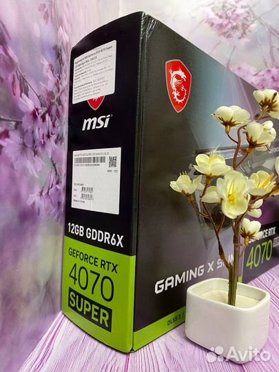 MSI GeForce RTX 4070 Super 12 Gb Gaming X Slim
