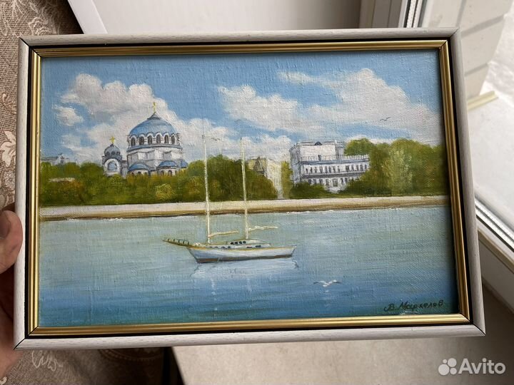 Картина маслом Евпатория идеальная работа 1985