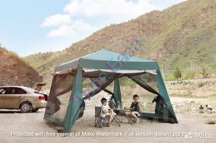 Палатка шатер суперусиленная + юбка + козырек