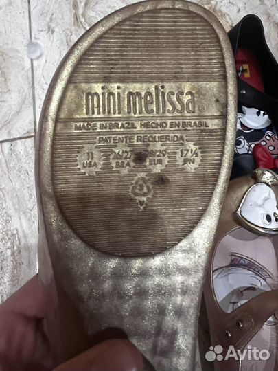 Балетки туфли mini melissa
