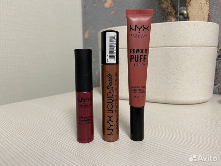 Жидкая помада NYX (комплект из 3 штук)