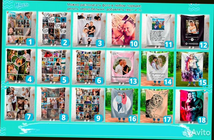 Плед с фото 200х220см