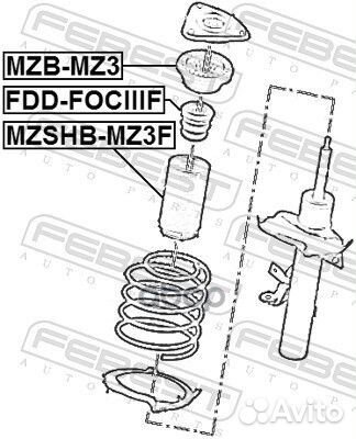 Отбойник амортизатора перед ford focus III CB8