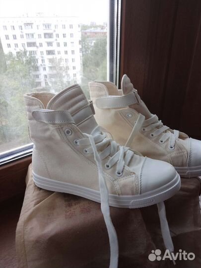 Белые кеды женские 37