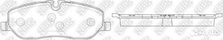 Nibk PN0484 Колодки тормозные дисковые